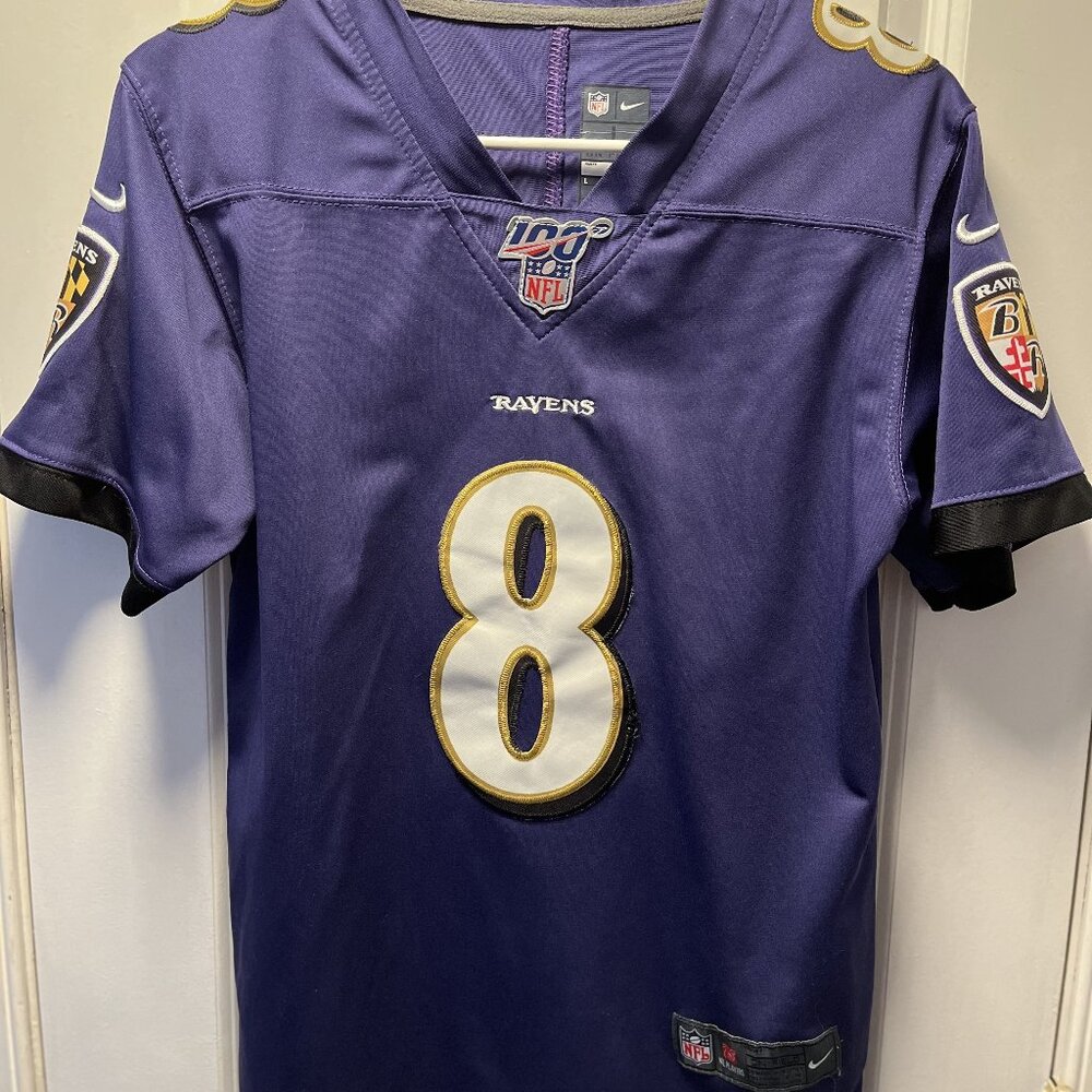 Nike, women's jersey, purple, large, cut small